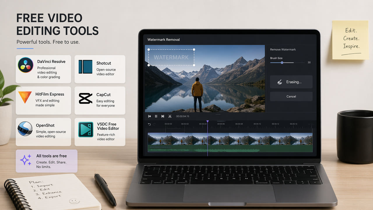 Remove Watermark from Video Free — Top Methods